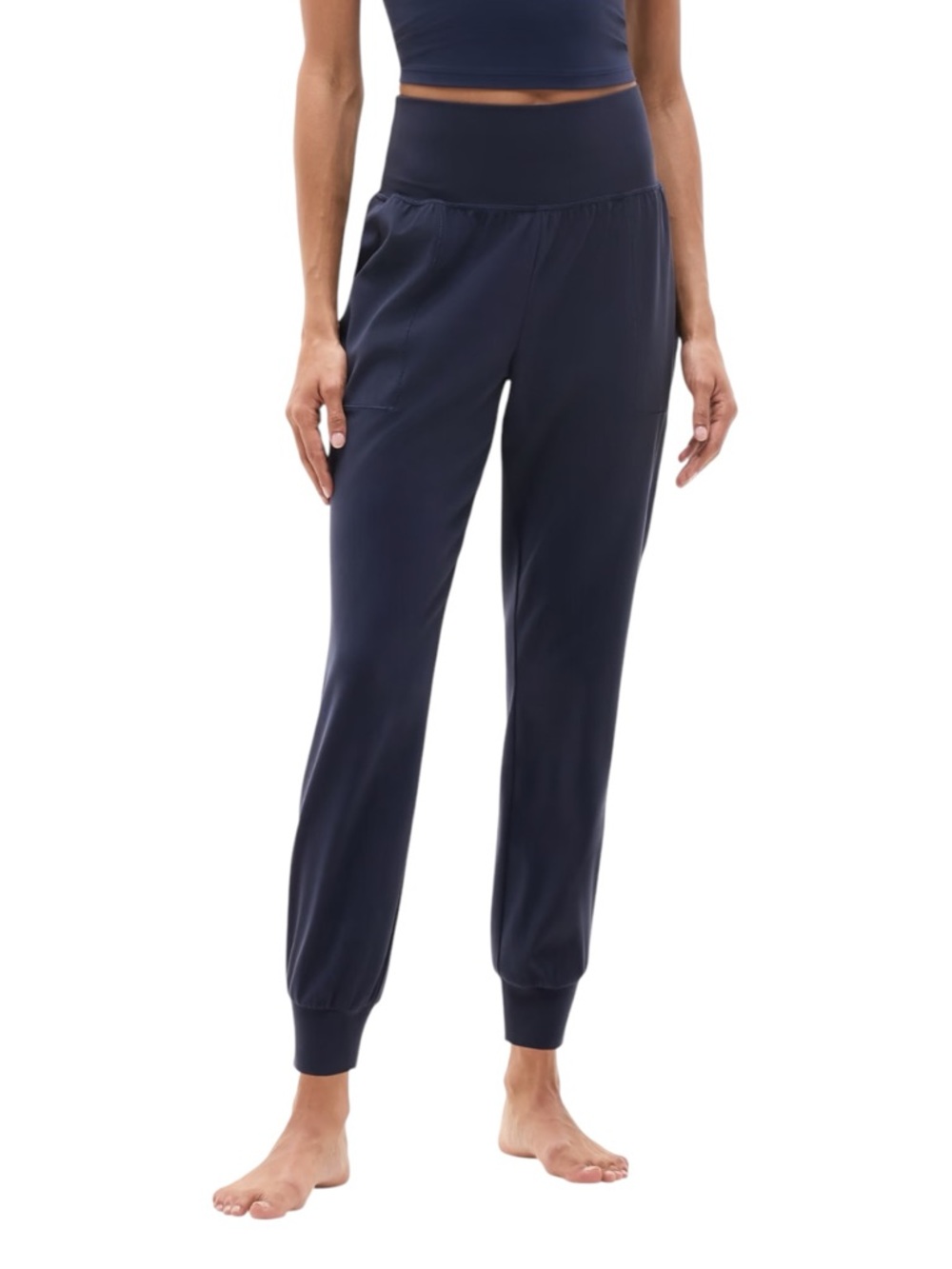 Athleta Salutation High‎ Rise Jogger Navy Powervita Women’s Small